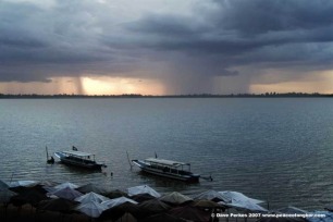 Western Baray prior to a storm